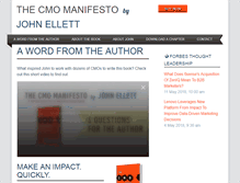 Tablet Screenshot of cmomanifesto.com